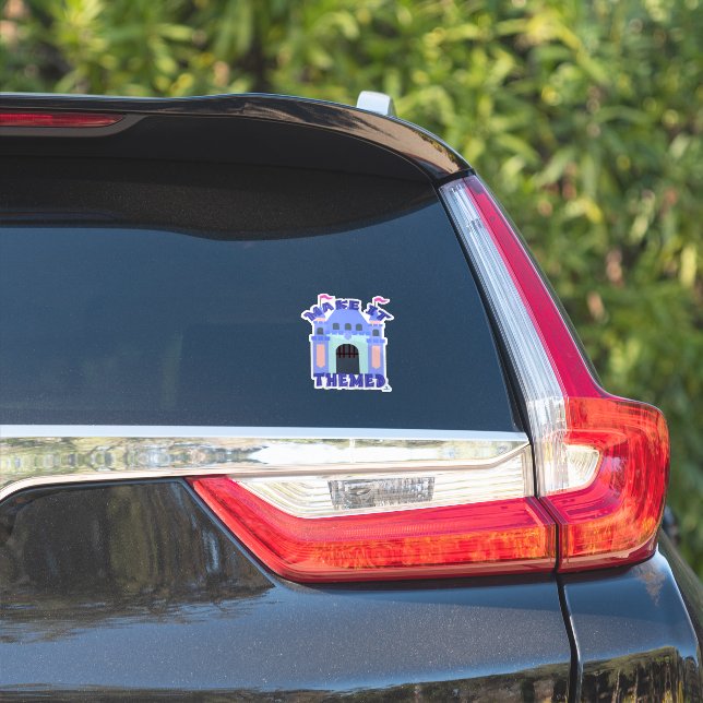 Sticker Cool Castle Park Make It Themed  (Côté voiture)