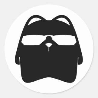 Sticker cool Cat, Chubbs agent secret,