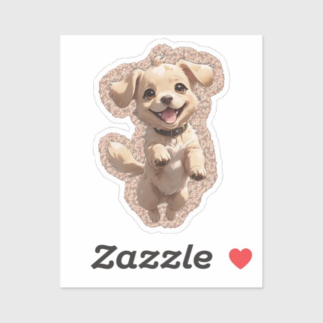 Sticker cool dog (Feuille)