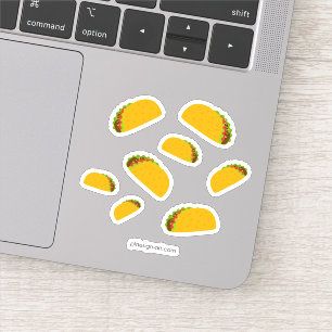 Sticker Cool et amusant yummy taco motif