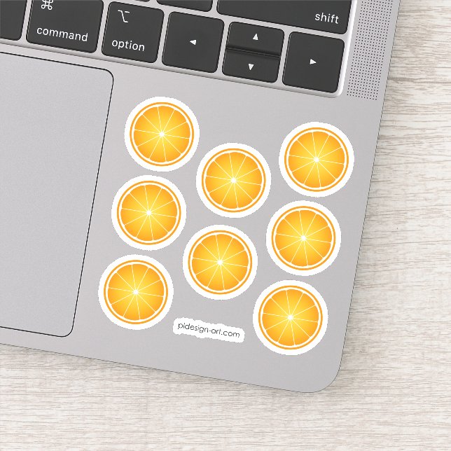 Sticker Cool Juicy Orange tranches de fruits motif (Détail)