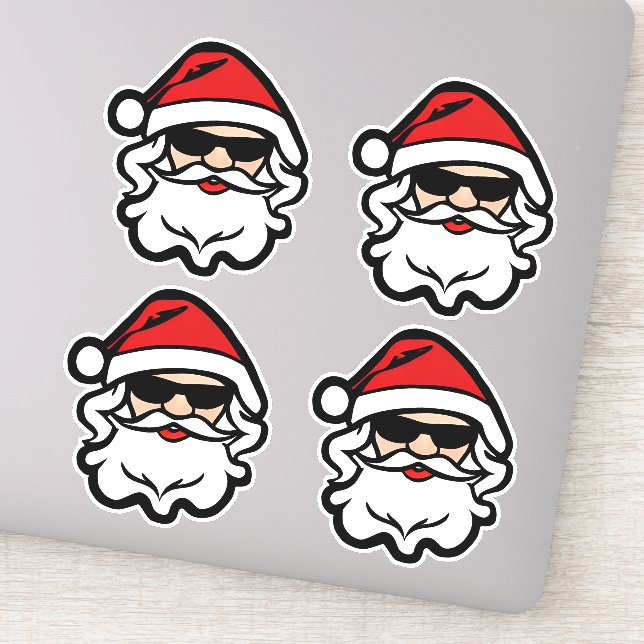 Sticker Cool Père Noël (Détail)