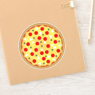 Sticker Cool plaisir pizza fête anniversaire de enfant