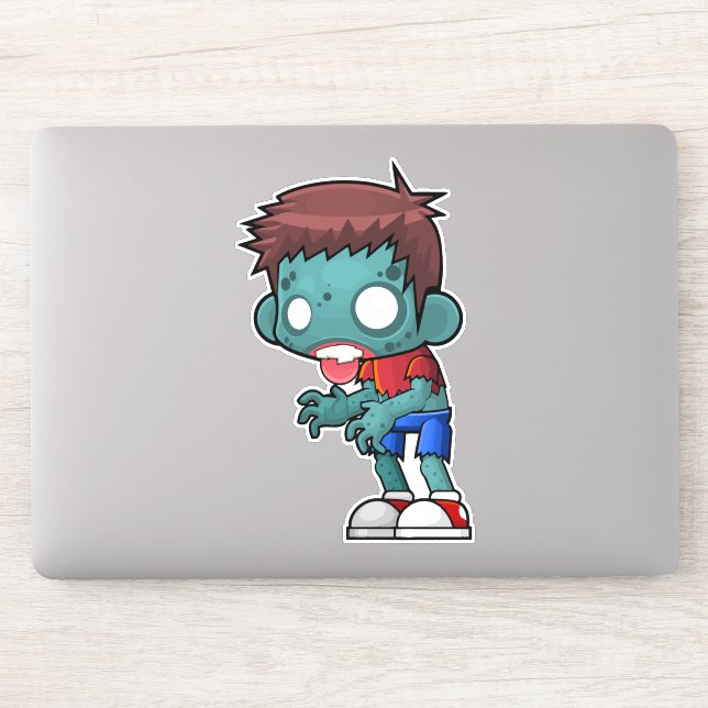 Sticker Cool Zombie Guy Déplaisant (Ordinateur)