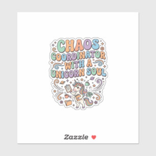 Sticker Coordonnateur de Chaos Licorne avec une Âme Licorn