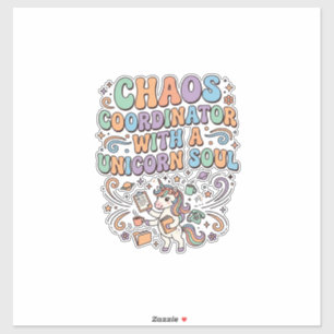 Sticker Coordonnateur de Chaos Licorne avec une Âme Licorn