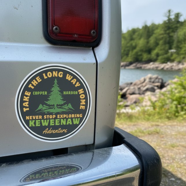 Sticker Copper Harbour Keweenaw Michigan Adventure (Copper Harbor Keweenaw Michigan Adventure Sticker)
