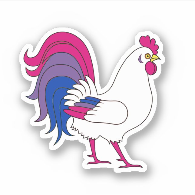 Sticker Coq bisexuel (Devant)