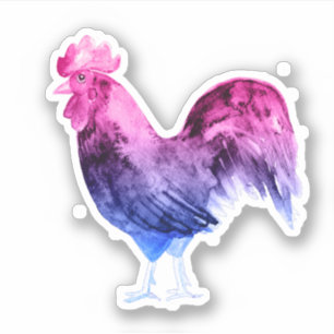 Sticker Coq de Fierté Bisexuel