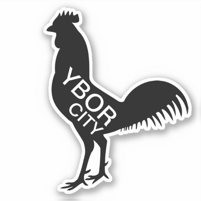 Sticker Coq de Ybor City (Devant)