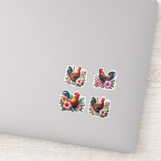Sticker Coqs tropicaux