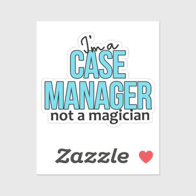 Sticker Coque Manager Pas un magicien Drôle Citation d'inf (Feuille)