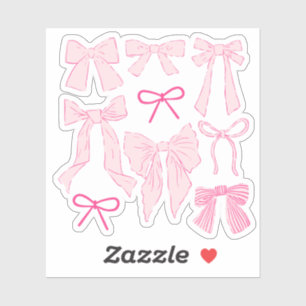 Sticker Coquette Pink Bows romantique