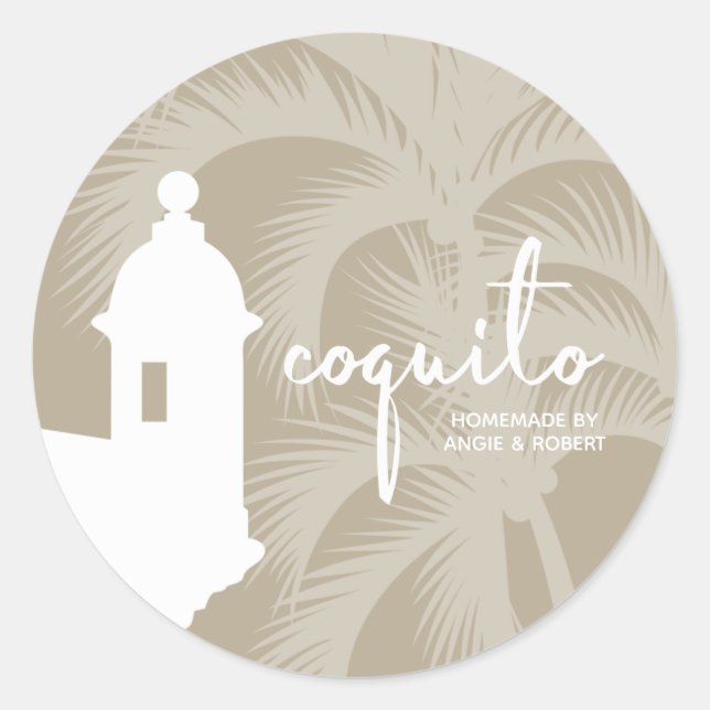 Sticker Coquito Palm Tree (Devant)