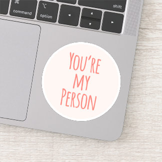 Sticker Coral Rose Vous êtes mon ami Citer l'amour