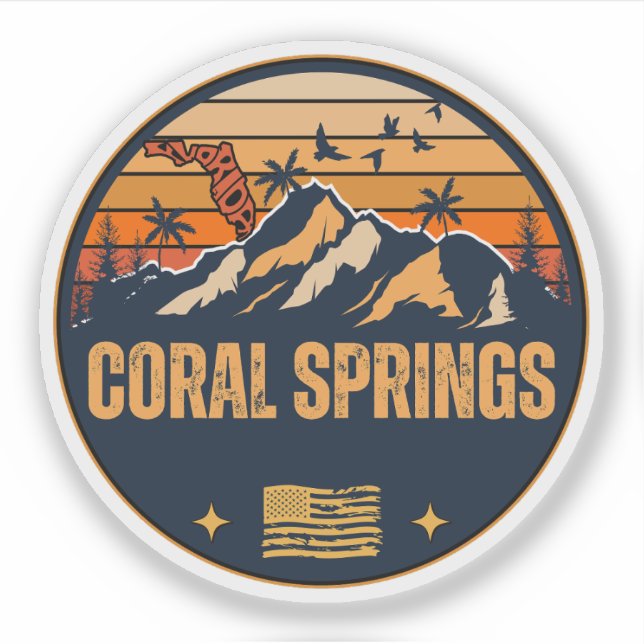 Sticker Coral Springs, Floride  (Devant)