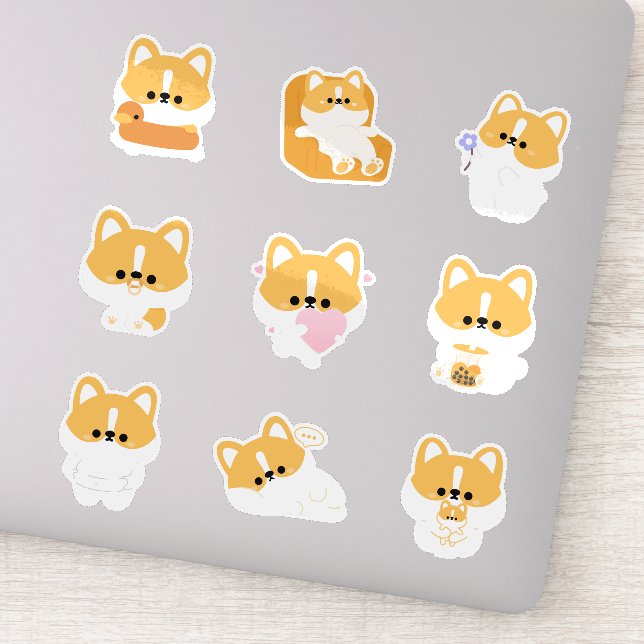 Sticker Corgi (Détail)