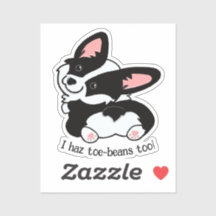 Corgi mou aux haricots