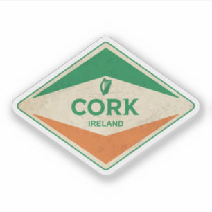 Sticker Cork Irlande Vintage