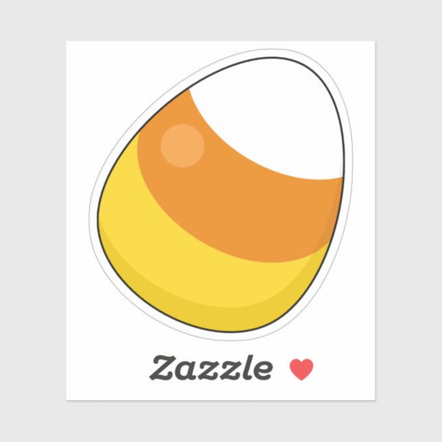 Sticker Corne de bonbons d'Halloween (Feuille)