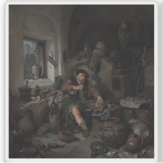 Sticker Cornelis Bega - L'Alchimiste