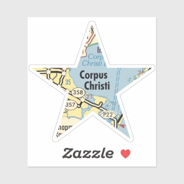 Sticker Corpus Christi Texas (Feuille)