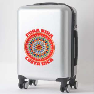 Sticker Costa Rica Oxcartwheel Pura Vida
