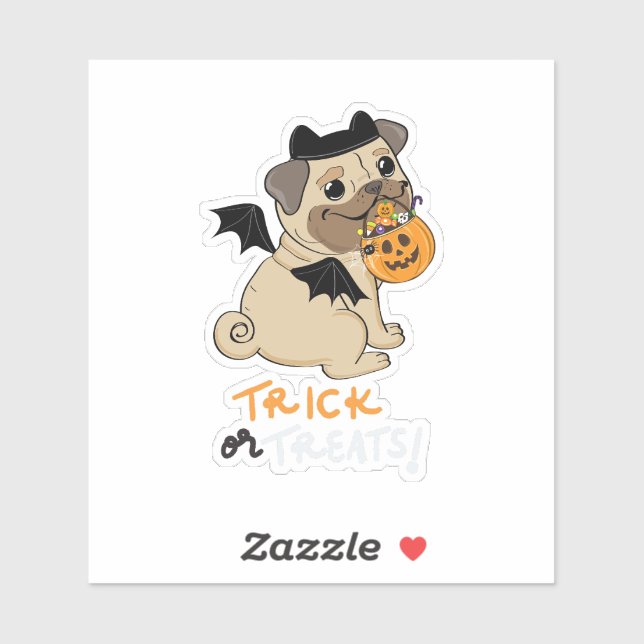 Sticker Costume de Carlin de la marque ou des traitements (Feuille)