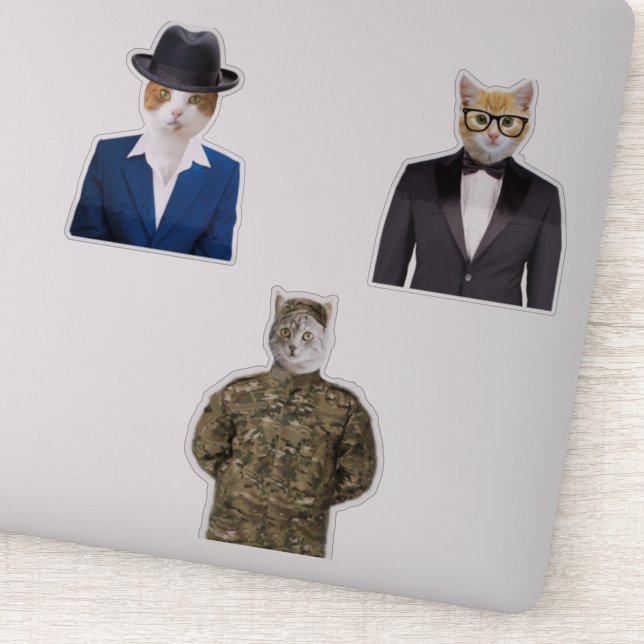 Sticker Costume de port de chat (Détail)