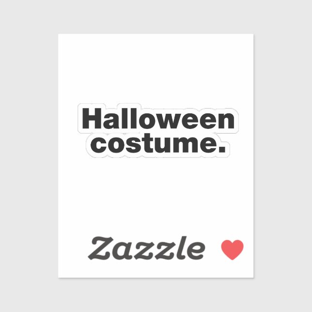 Sticker Costume d'Halloween (Feuille)