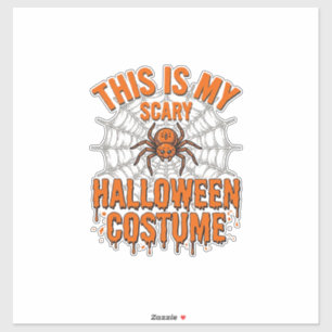 Sticker Costume d'Halloween effrayant Toile d'araignée Des