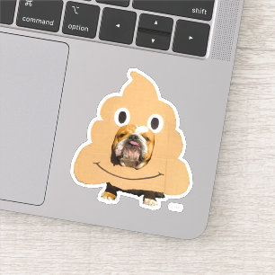 Sticker Costume Emoji de chien en caca