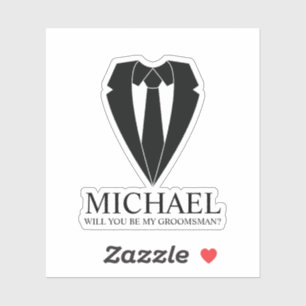 Sticker Costume Mariage noir - Proposition de fabricant de