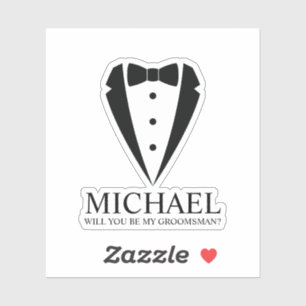 Sticker Costume Tuxedo Noir - Proposition de fabricant