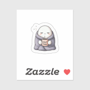 Sticker Cosy Ghost Mode - Joli Ghost de dessin ave