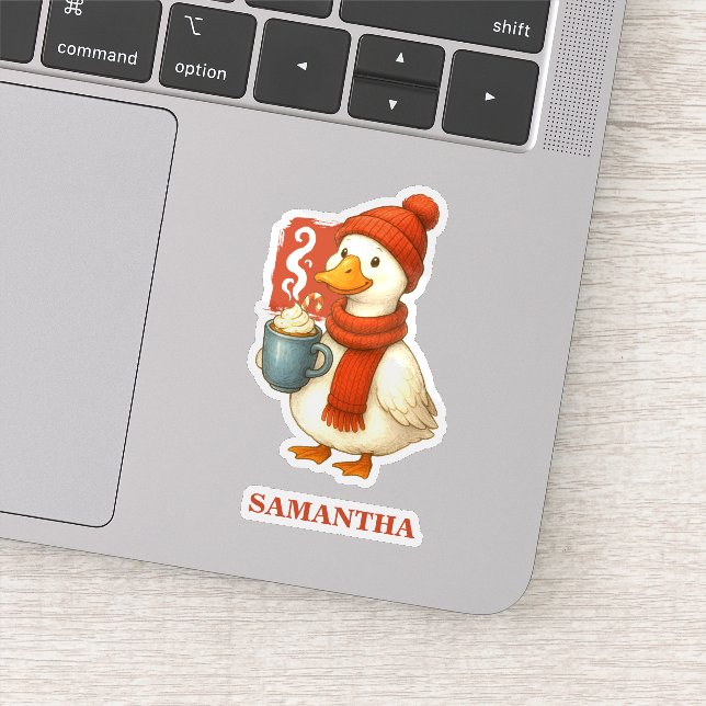 Sticker Cosy Hot Cocoy Goose Noël (Détail)