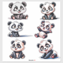 Cosy mignon dessin animé Pandas