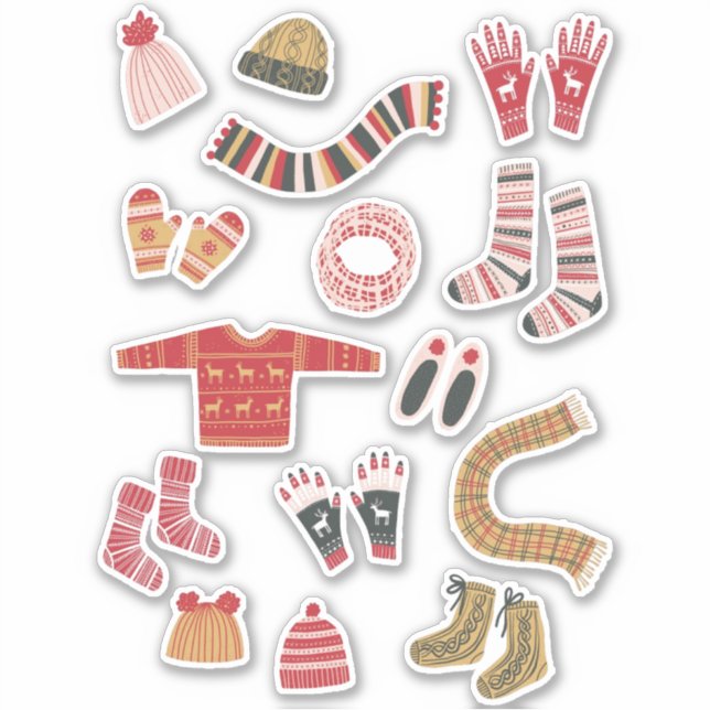 Sticker Cosy Winter Knitwear (Devant)