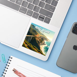 Sticker Côte centrale de Big Sur Californie