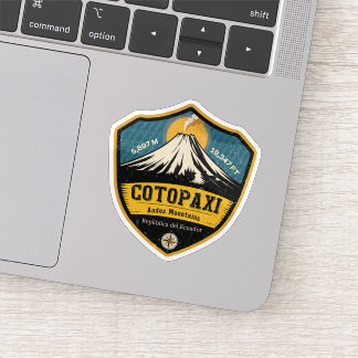 Sticker Cotopaxi Volcano Ecuador National Park Badge