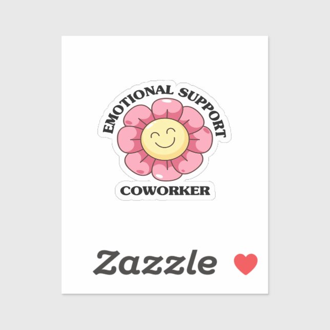 Sticker Cotravailleur d'aide émotionnelle - Fête du travai (Feuille)