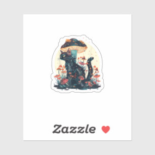 Sticker Cottagecore Esthétique Goblincore Champignon Fairy