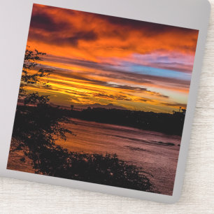 Sticker Coucher de soleil à Praia, Cap Vert