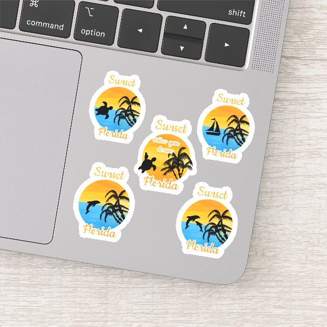 Sticker Coucher de soleil en Floride pour une humeur posit (Détail)