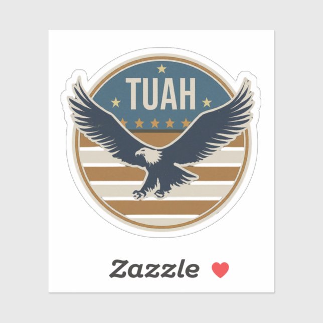 Sticker Coucher de soleil Hawk Tuah (Feuille)