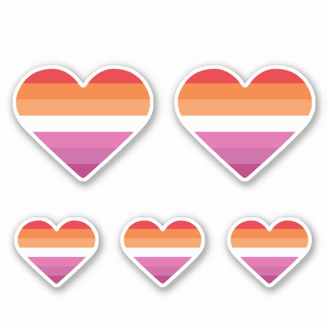 Sticker Coucher de soleil lesbien (Devant)