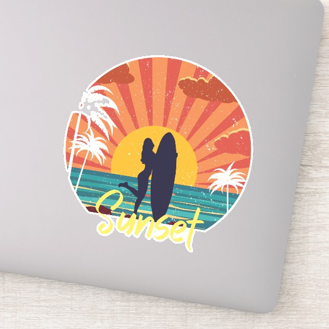 Sticker Coucher du soleil (Détail)