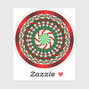 Sticker couleur de contour de Noël
