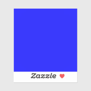 Sticker Couleur solide bleu néon