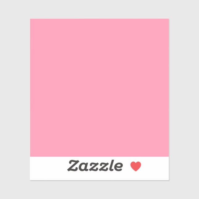 Sticker Couleur solide rose Baker-Miller (Feuille)